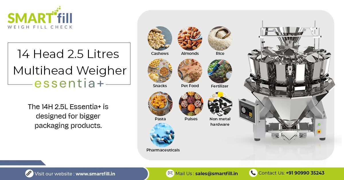 14 Head 2.5 Litres Multihead Weighers Manufacturer