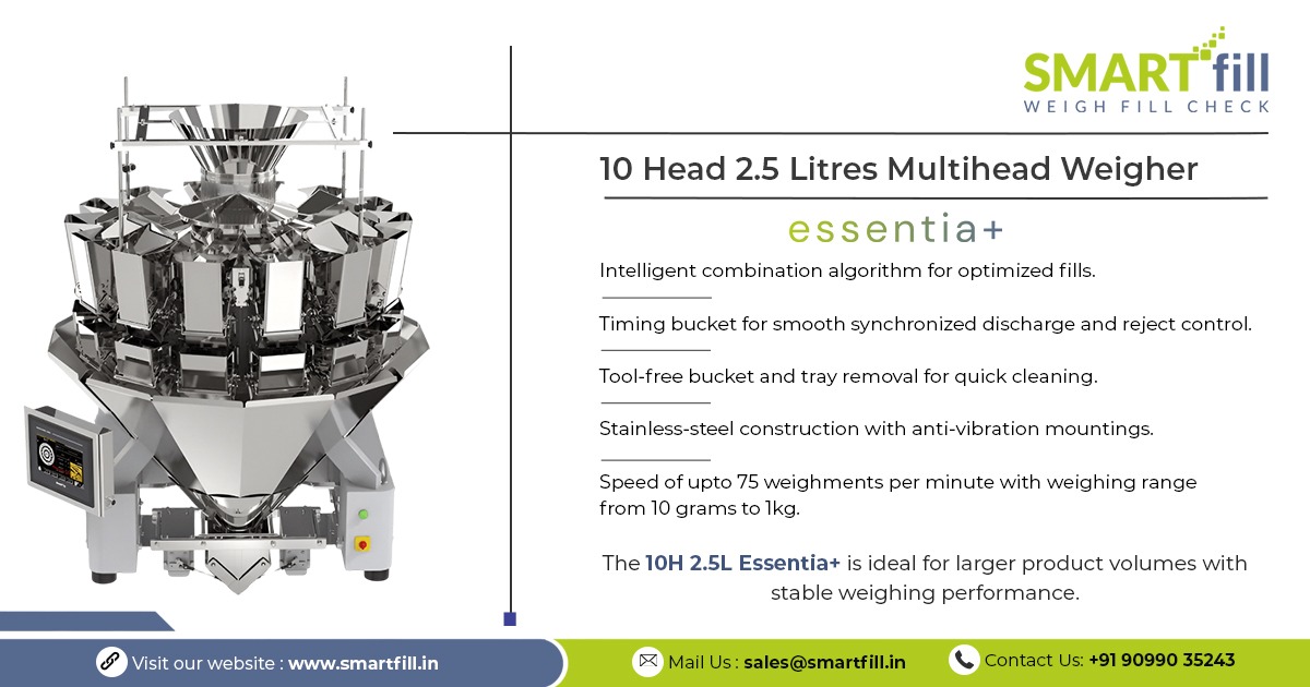 10 Head 2.5-litres Multihead Weighers Manufacturer