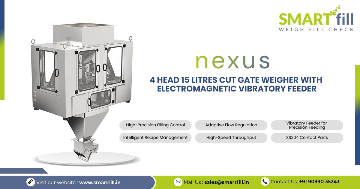 Nexus | 4 Head 15 Litres Cut-Gate Weigher