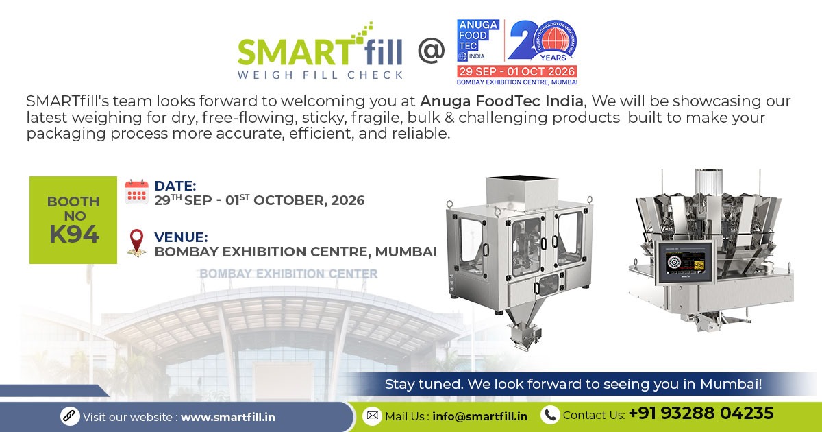 SMARTfill at Anuga FoodTec 2026: Made in India Weighers Take the Next Leap