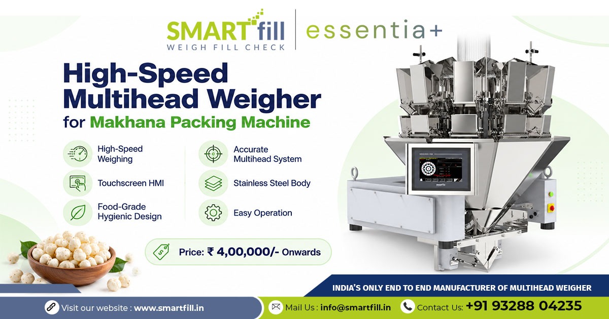 High-Speed Multihead Weigher for Makhana Packing Machine